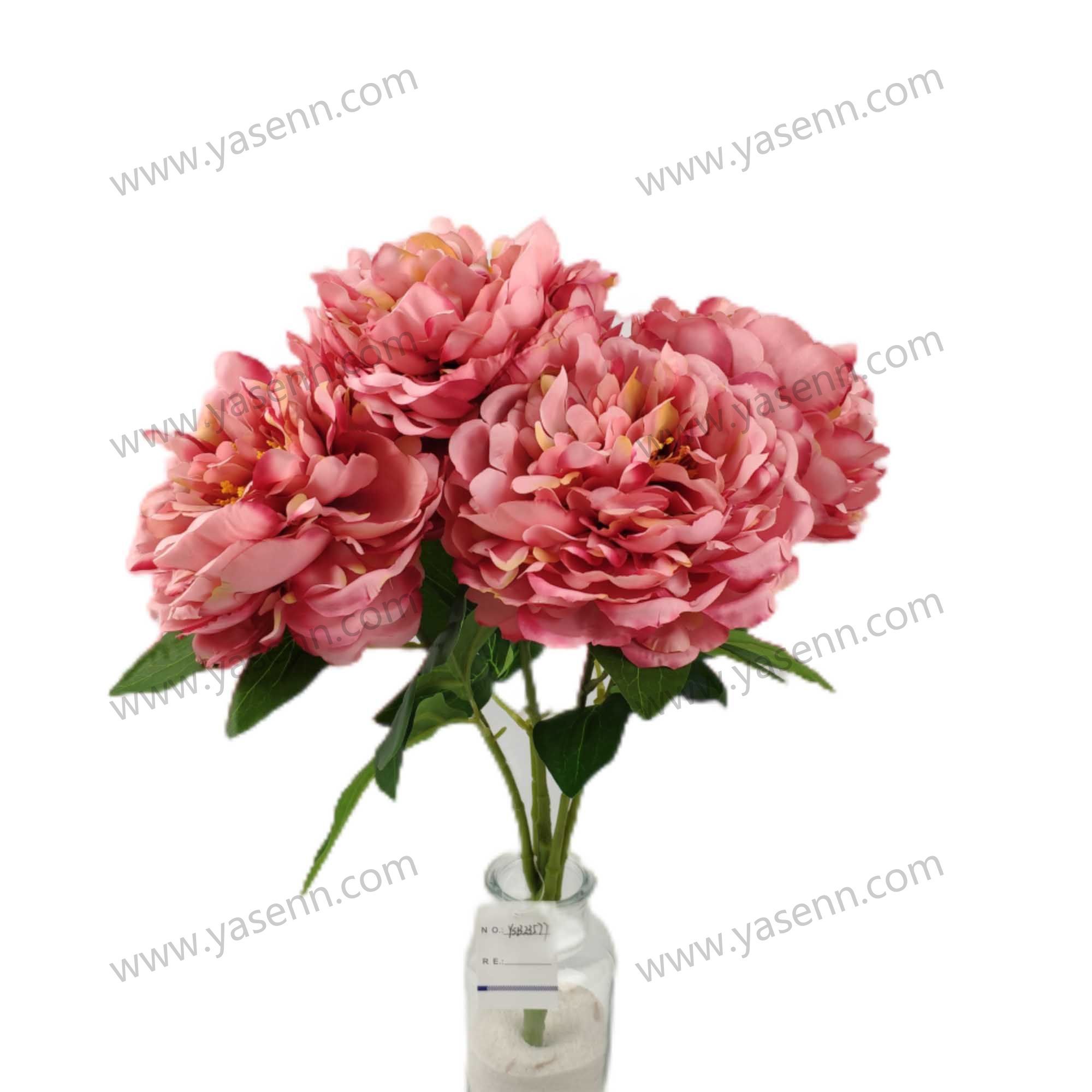 HEIGHT 47CM 5 BRANCHES PEONY YSB23577