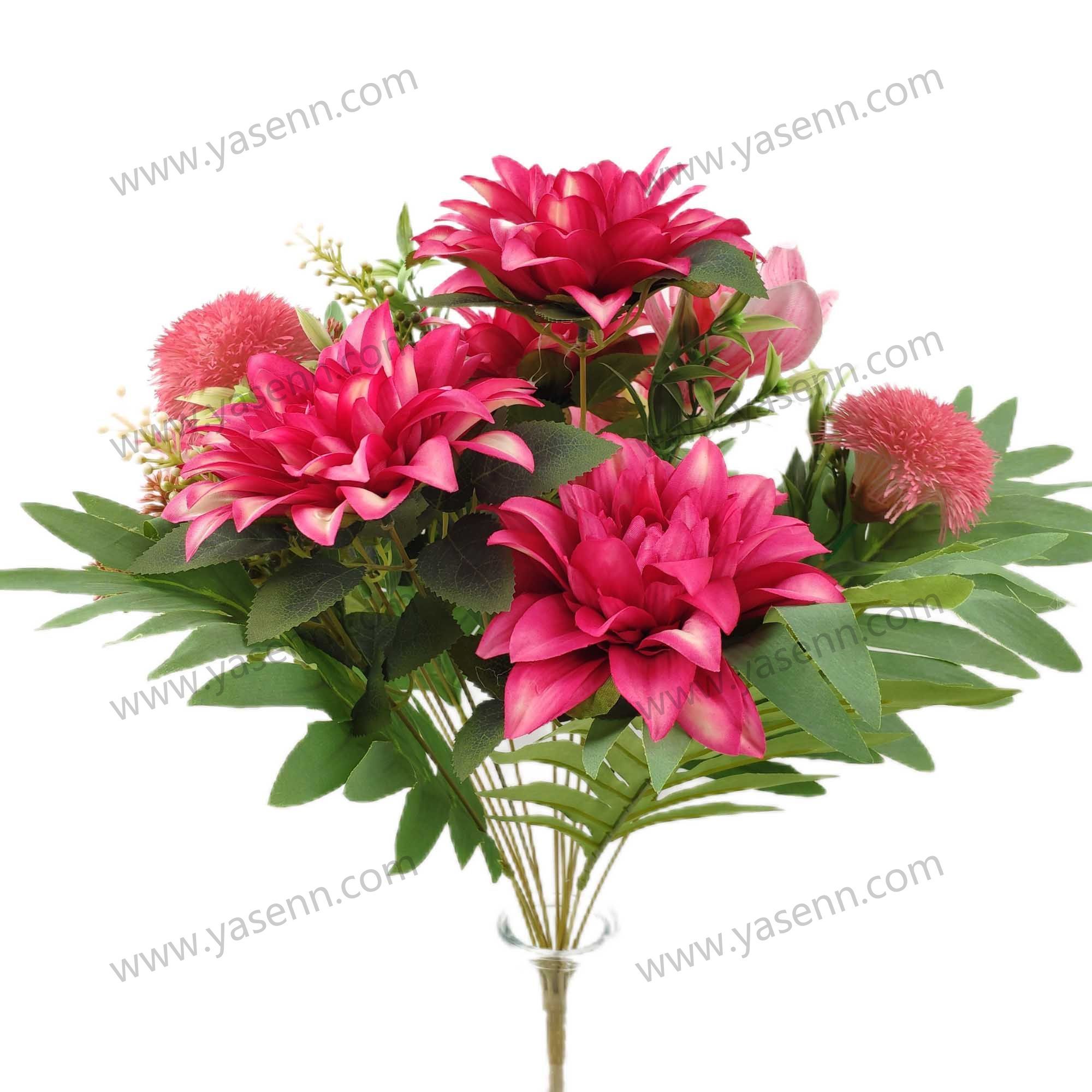 HEIGHT 48CM 12 BRANCHES DAHLIA MAGNOLIA YSB23527