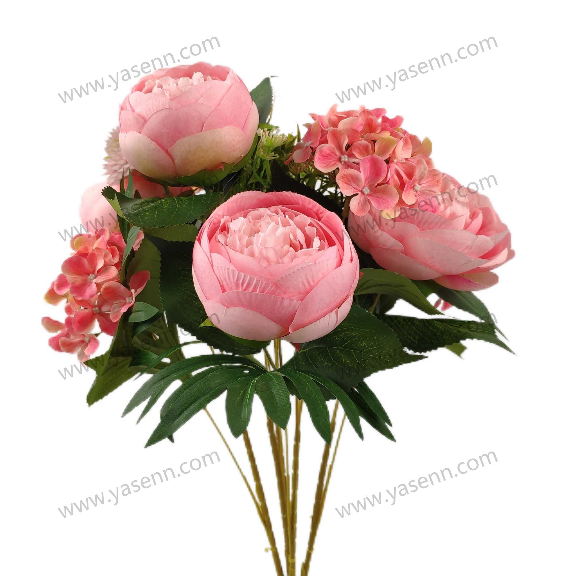 HIGHT 60CM  15 BRANCHES Round PEONY YSB23532