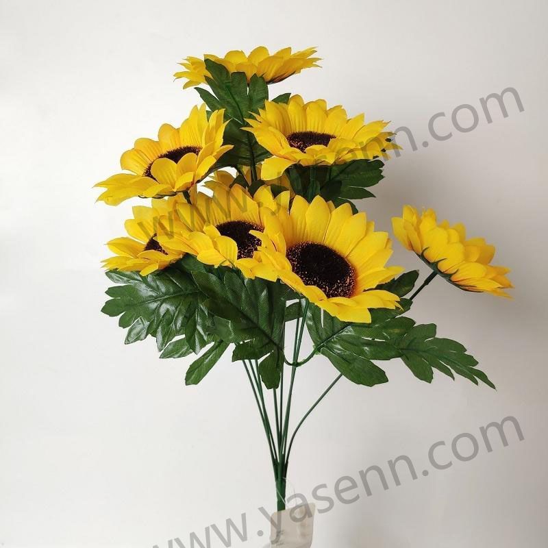 HEIGHT 30CM 7  BRANCHES SUNFLOWER YSZ231444