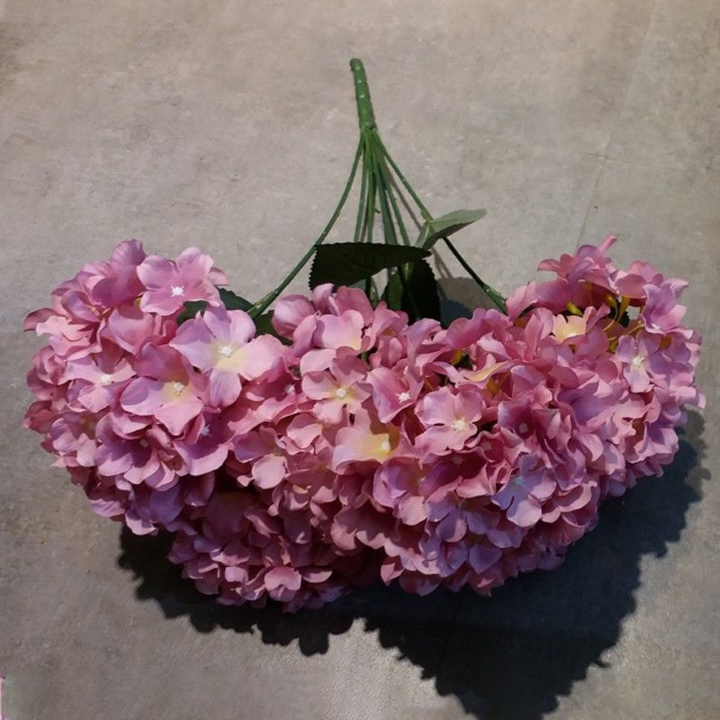 HEIGHT 56CM 6 BRANCHES HYDRANGEA YSB23809