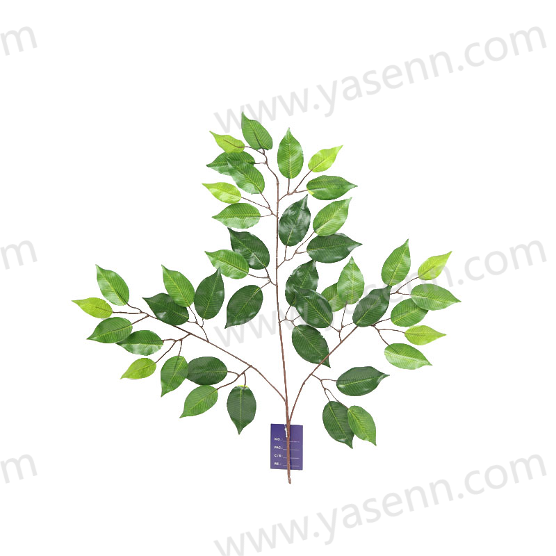 66CM 3 BRANCHES BANYAN LEAF YSL0068B