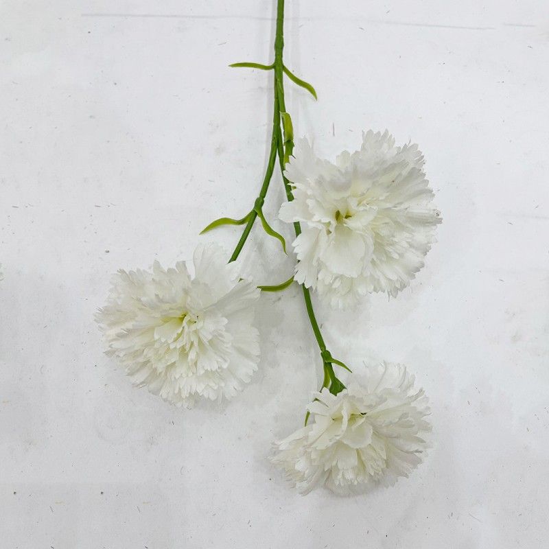 65CM SINGLE CARNATION 3 FLOWERS YSZ22048