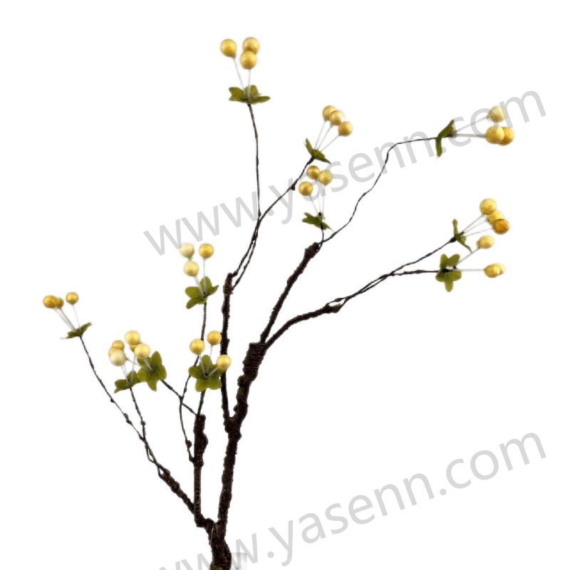 YSG23013 HEIGHT  60CM/3 BRANCHES TIMBO/ FOAM/11  FRUIT/11  LEAVES artificial plant