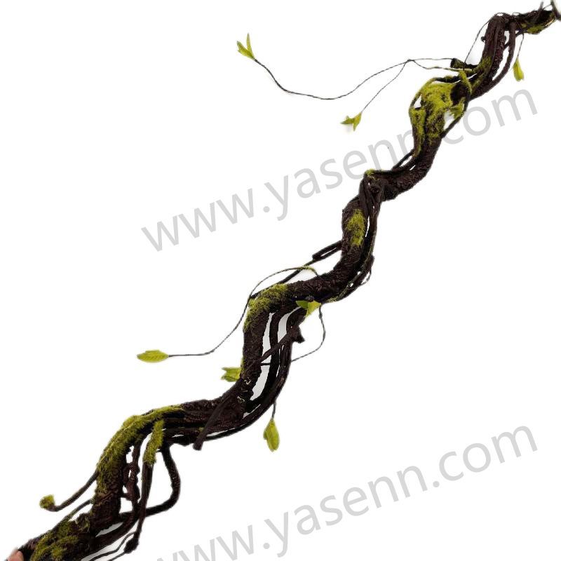 YSG23018 HEIGHT  170CM/6 BRANCHES GREEN MOSS VINE/ FOAM/17  LEAVES artificial plant