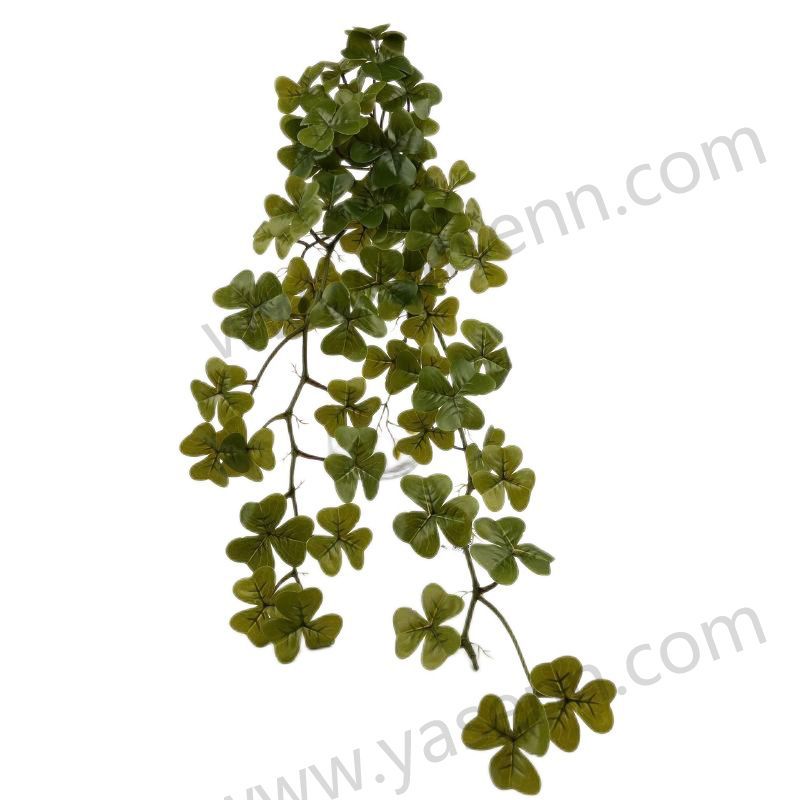 YSG23076 HEIGHT  85CM/ CLOVER/ RUBBERIZED FABRIC/54  LEAVES artificial plant