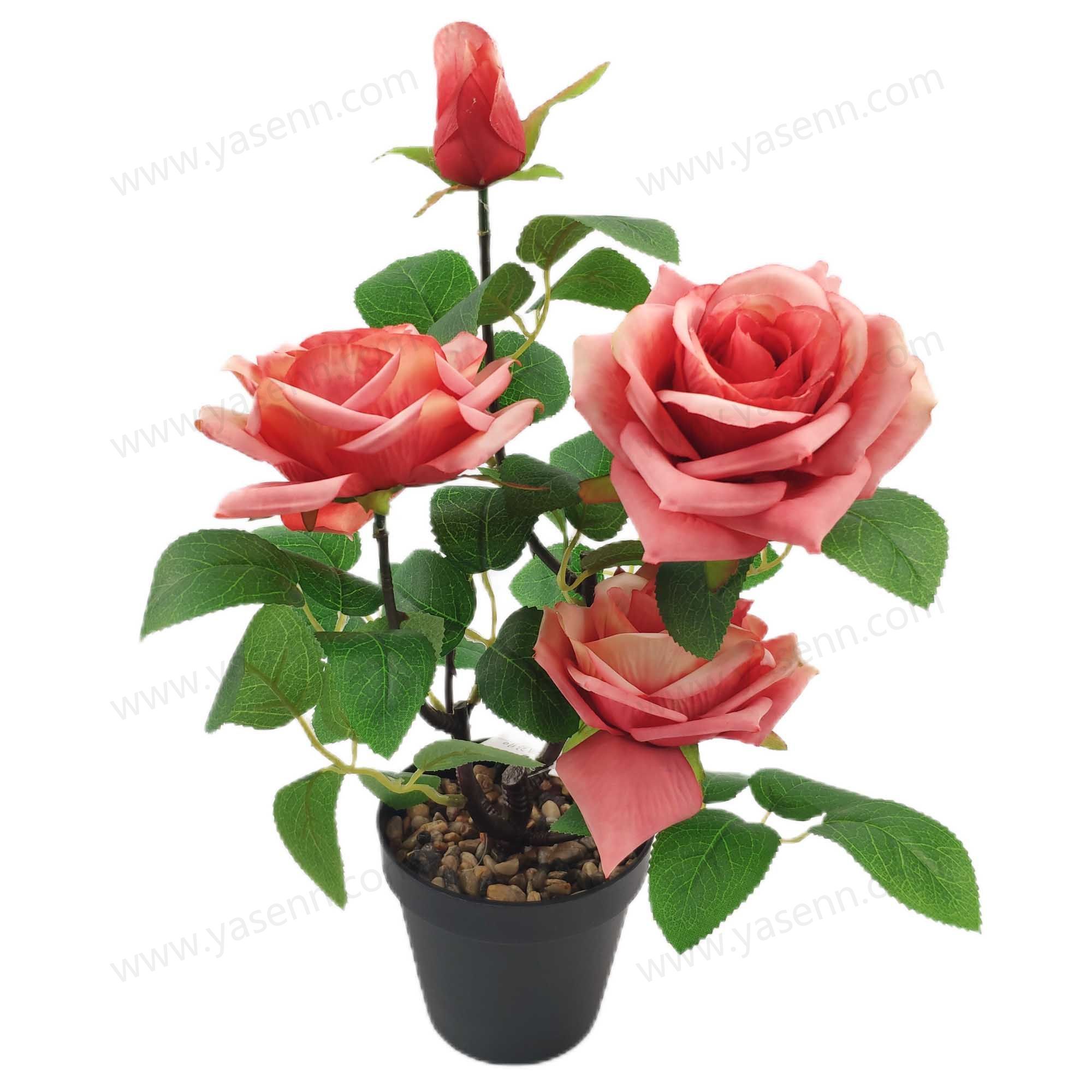 HEIGHT 30CM  3PCS FLOWERS 1PCS BUD 1PCS FITTINGS YSM23110