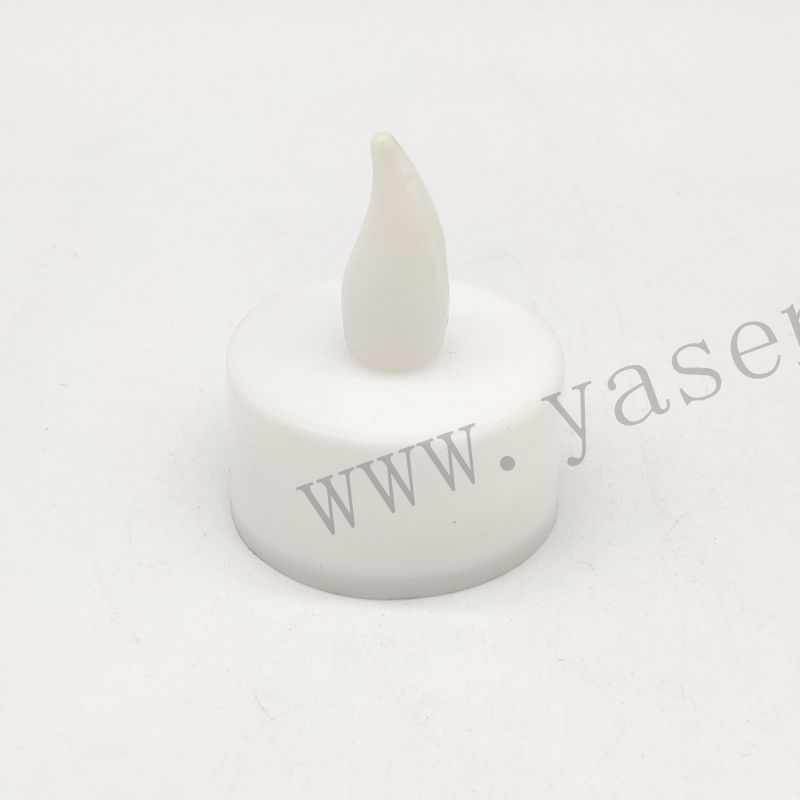 H:4.3CM D:3.8CM Plastic  white Soft rubber tea lights YSC23081