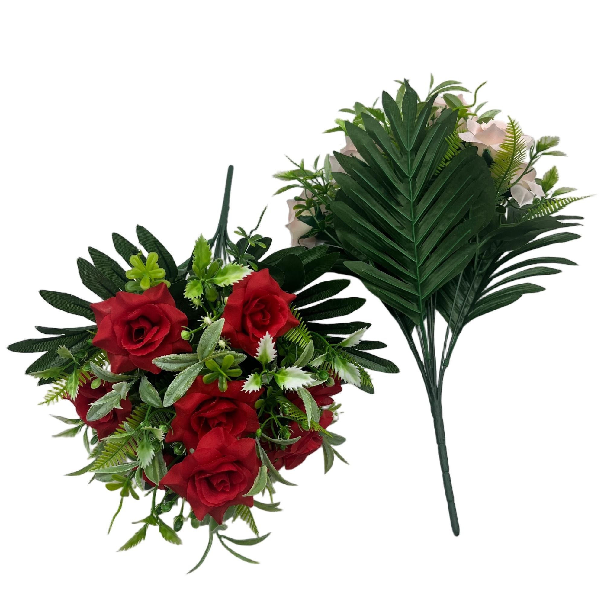 Classic Rose Bouquet – 42cm Tall 10 Lifelike Stems YSB25080