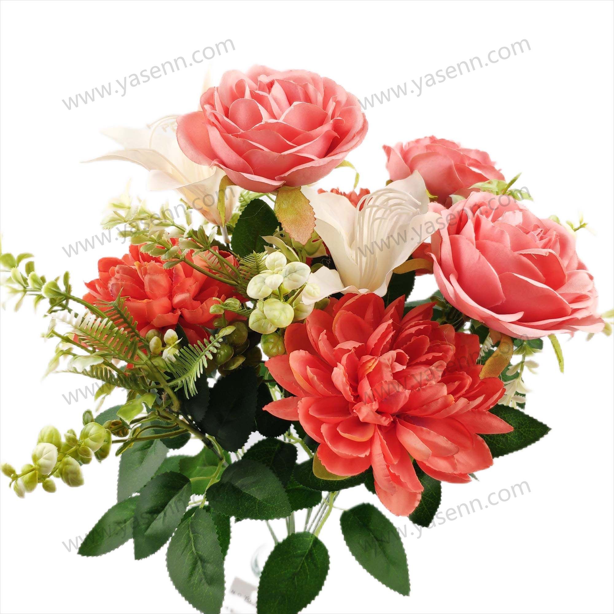 50CM 12 ROSE LILY ARTIFICIAL FLOWER YSB23368