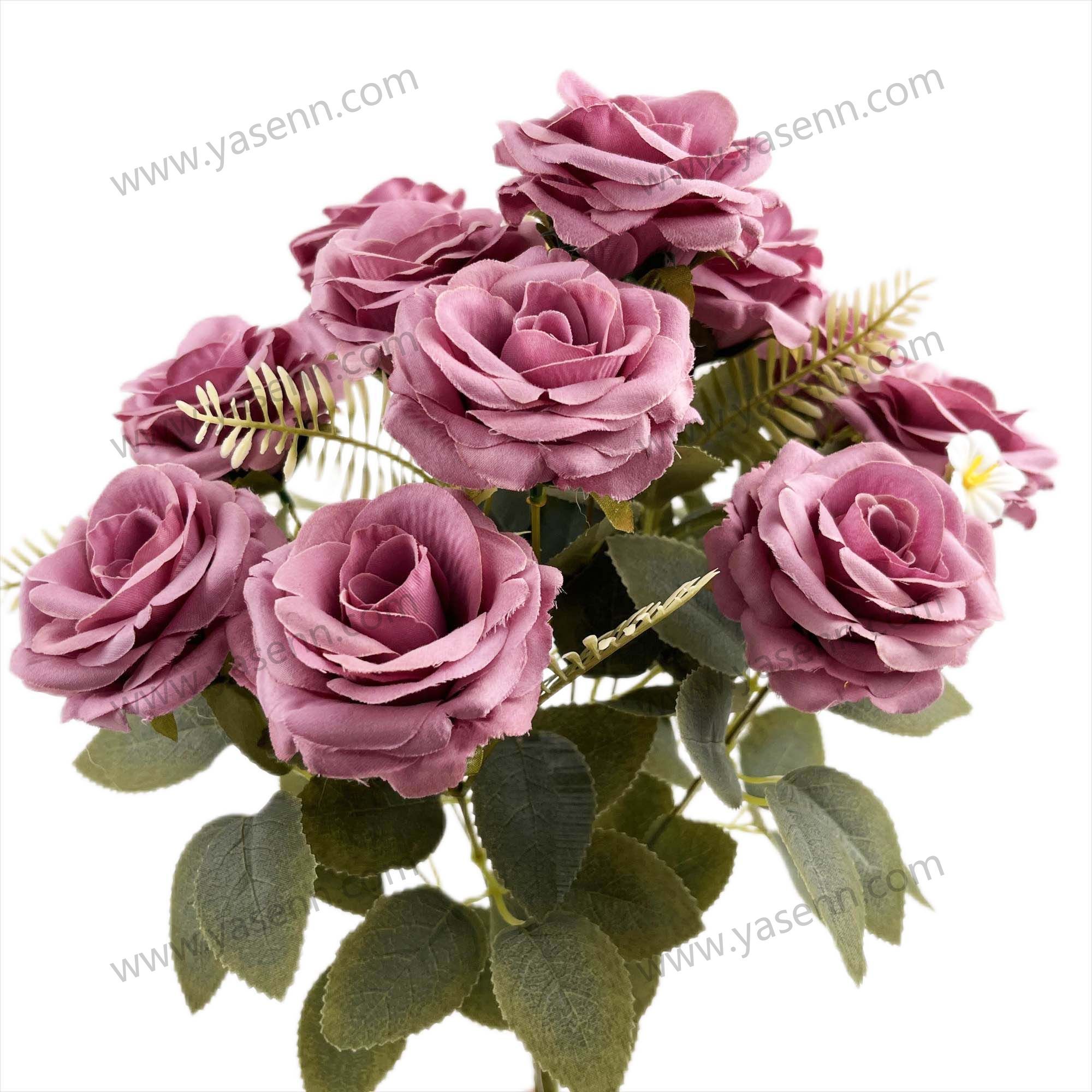 49CM 11  ROSE ARTIFICIAL FLOWER YSZ20255