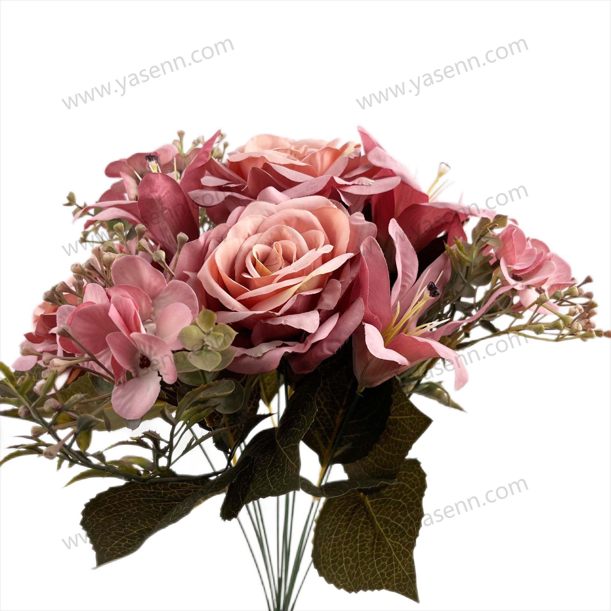 52CM 12 ROSE PEONY ARTIFICIAL FLOWER YSZ21151