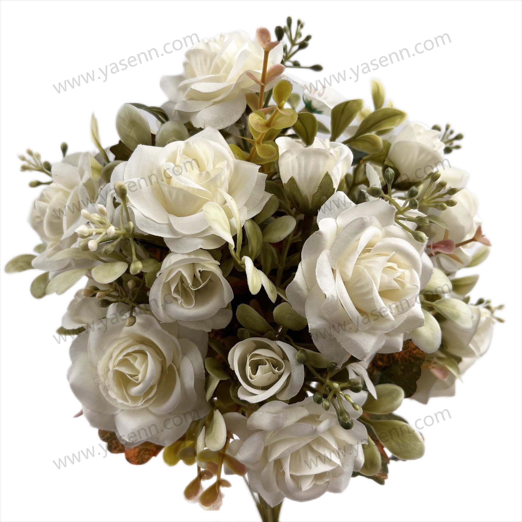 42CM 12 TEA ROSE ARTIFICIAL FLOWER YSZ22021