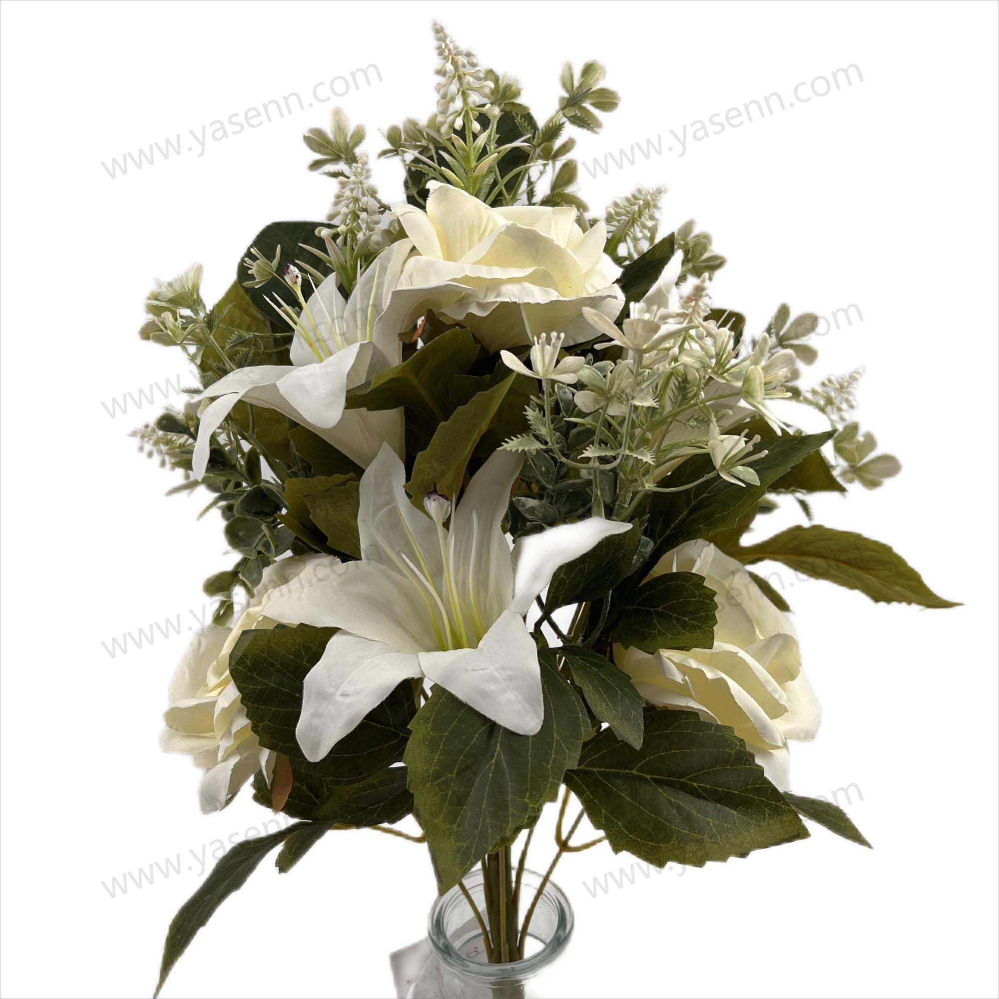 50CM 12 ROSE LILY MACROPHYLLA  ARTIFICIAL FLOWER YSZ21153