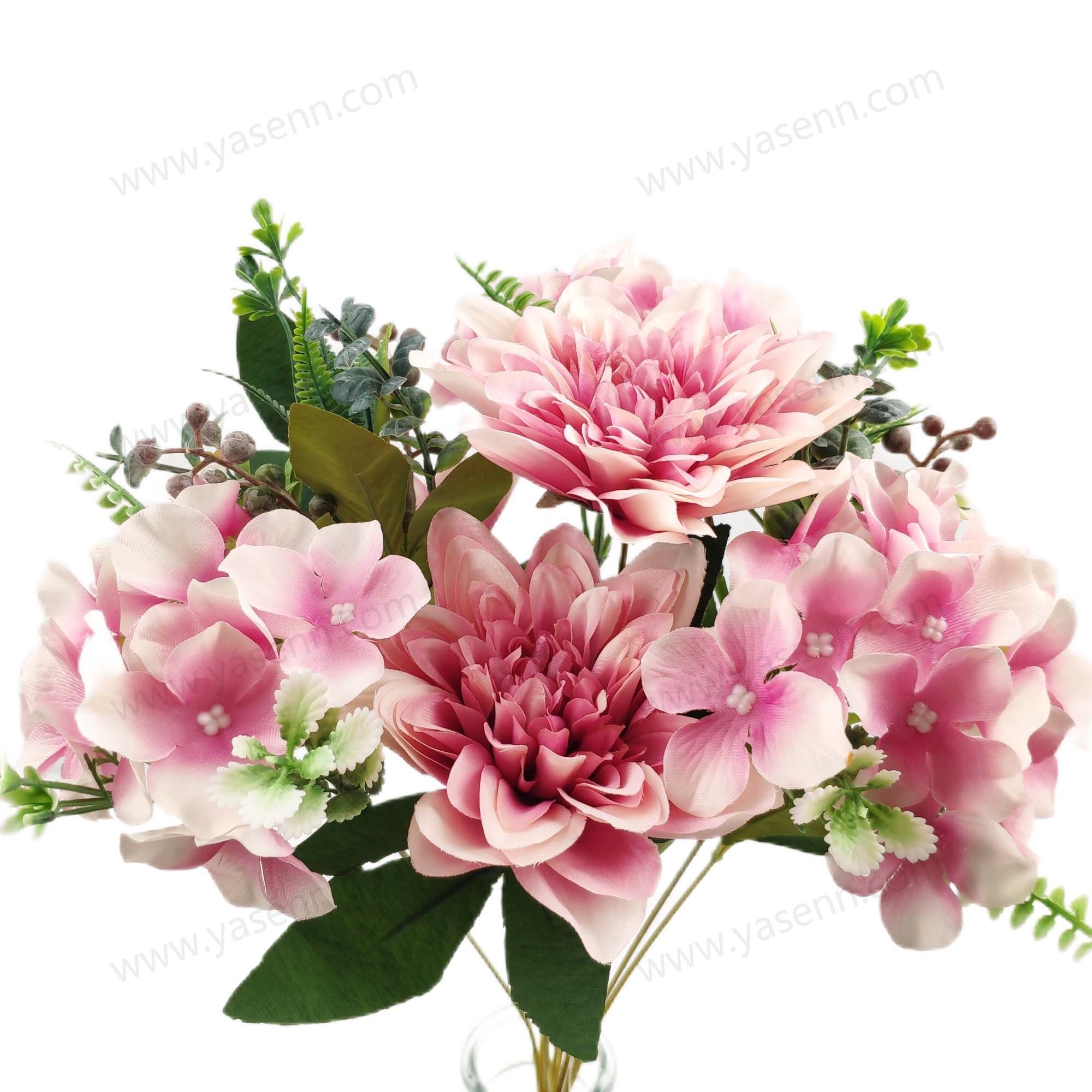 42CM 9 HYDRANGEA DAHLIA ARTIFICIAL FLOWER YSB23401