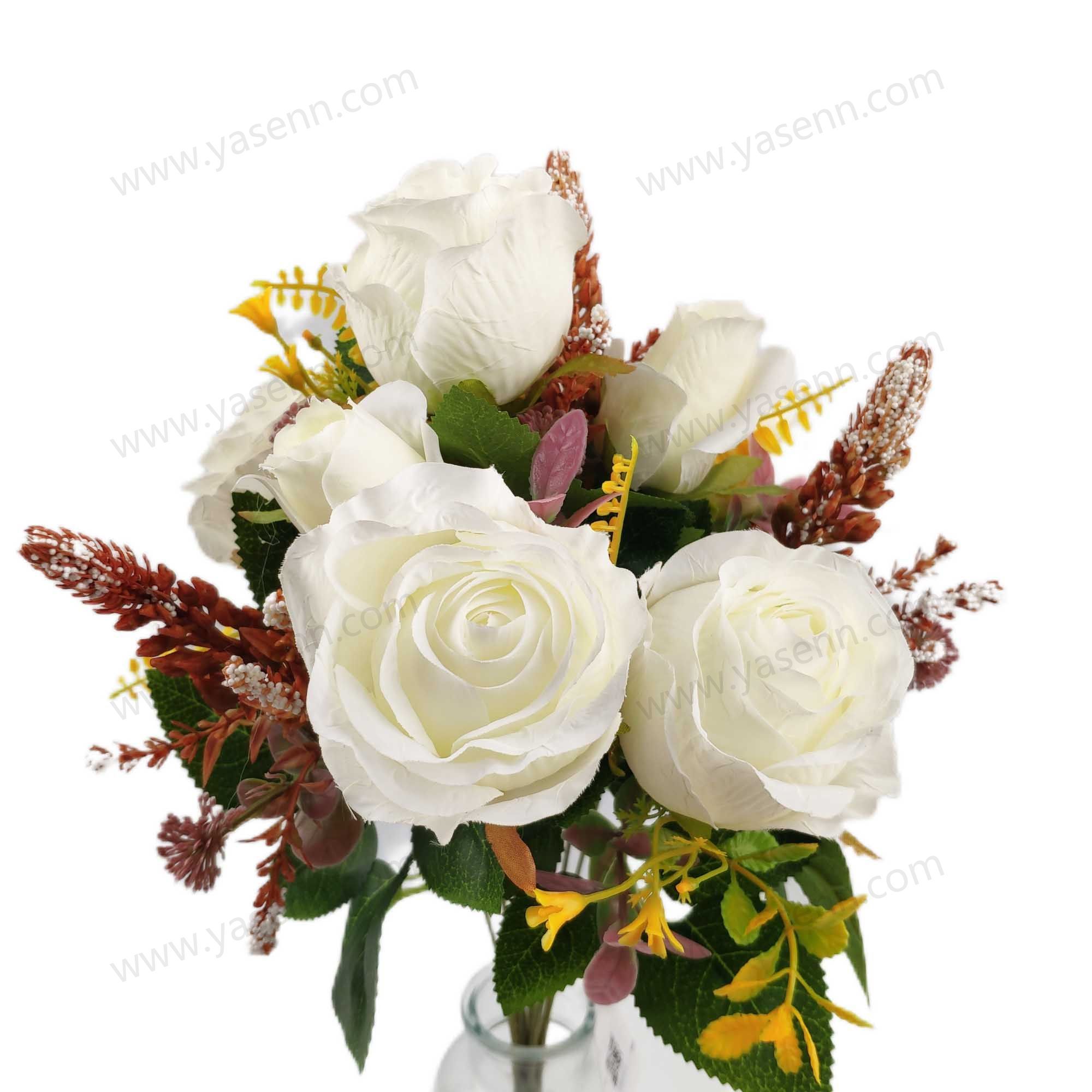 48CM 11 ROSE ARTIFICIAL FLOWER YSB23407