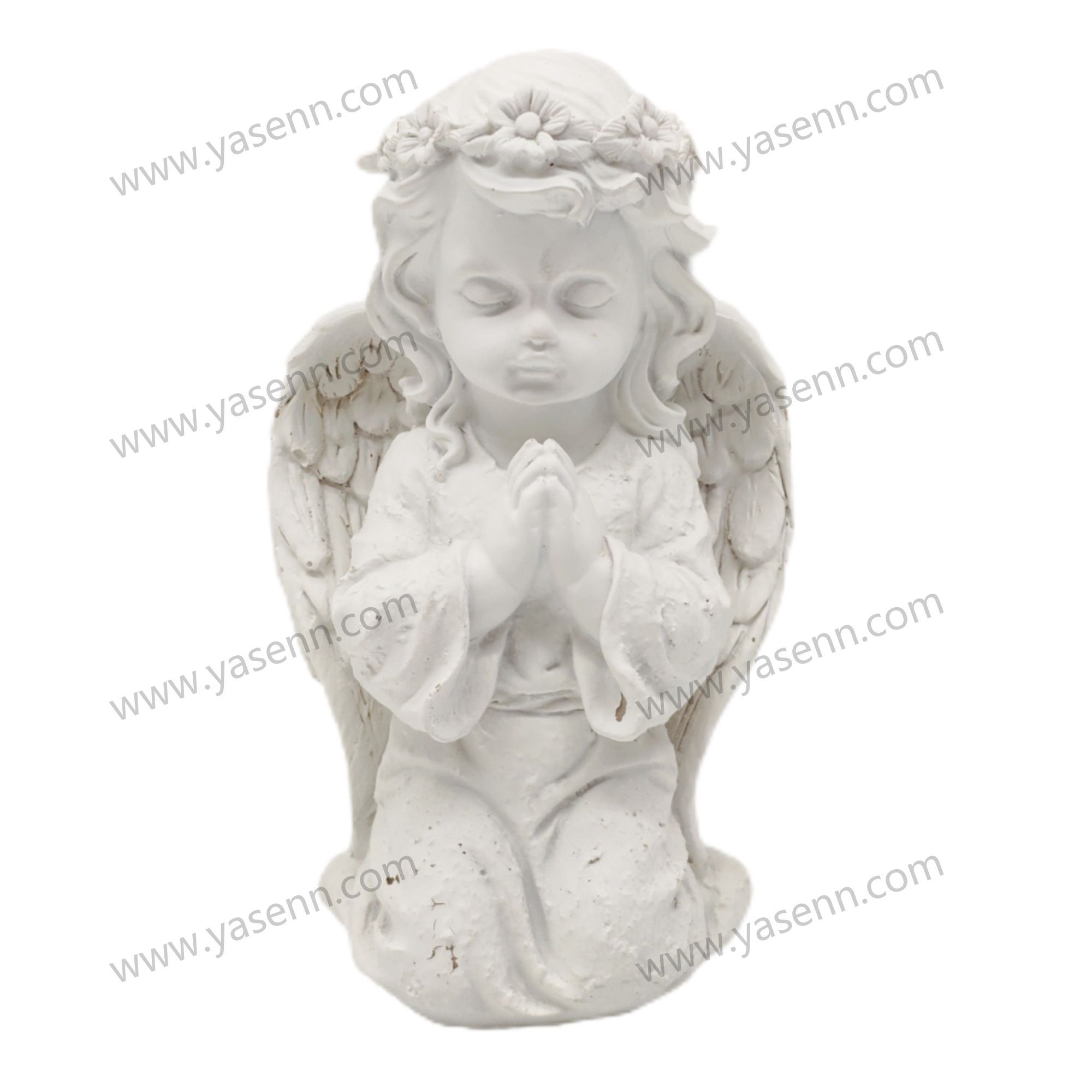 LED RESIN FLOWER ANGEL MEDIUM 22.5*13.5*10.4CM YSSZ21010