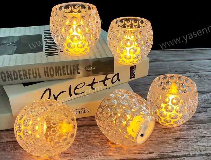 7.5X7CM honeycomb LED candle YSC24020