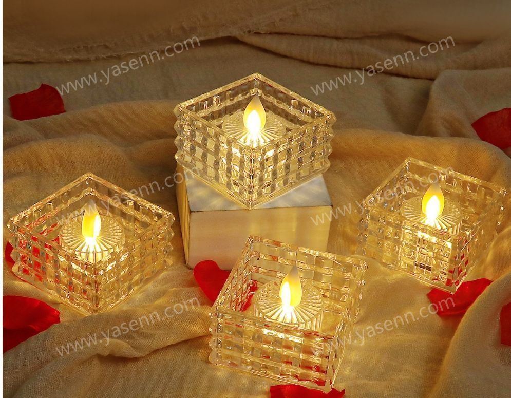 6.5x4.5CM square LED candle YSC24026