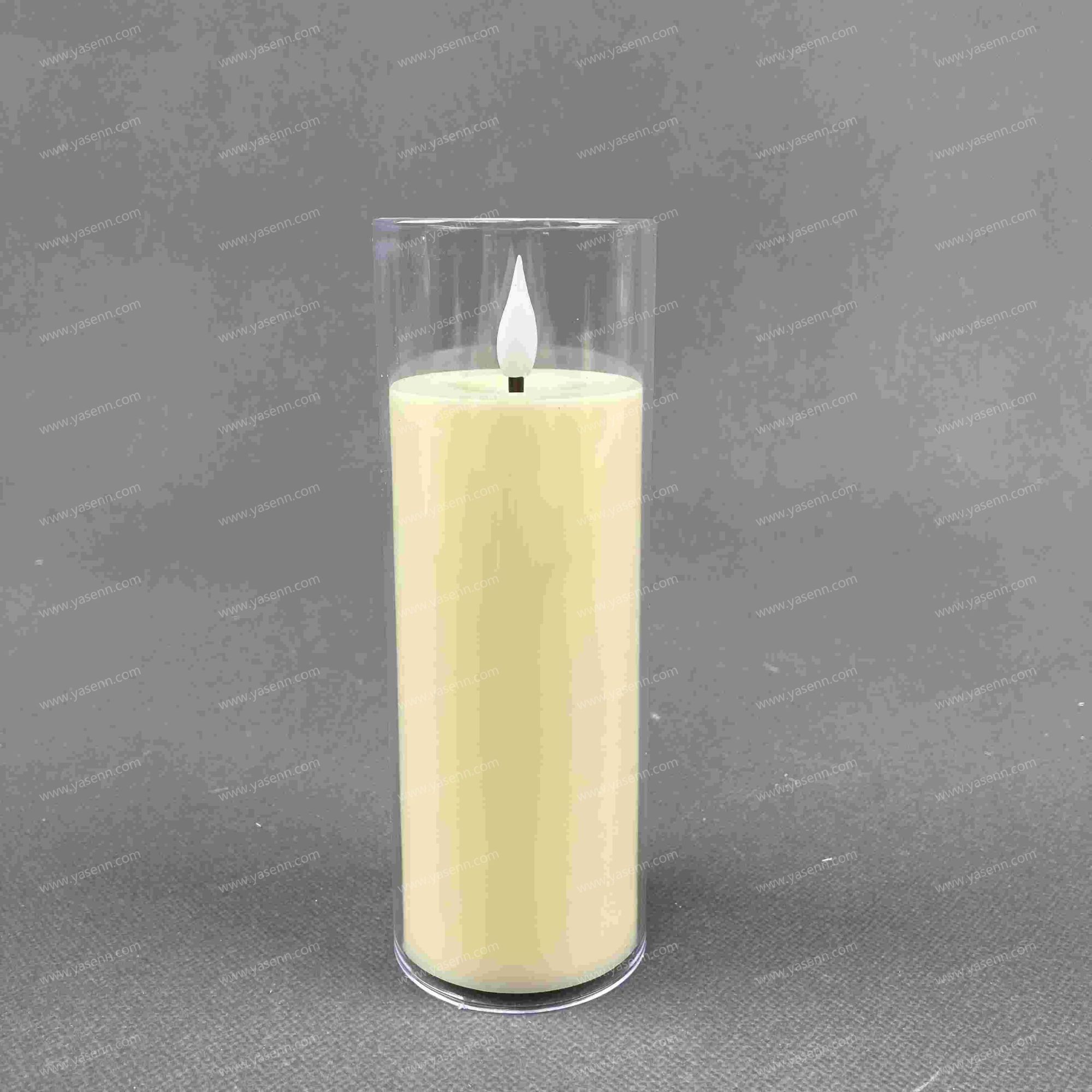 5.5x15CM Simulated Glass Bullet Head Candle Lamp YSC24072A