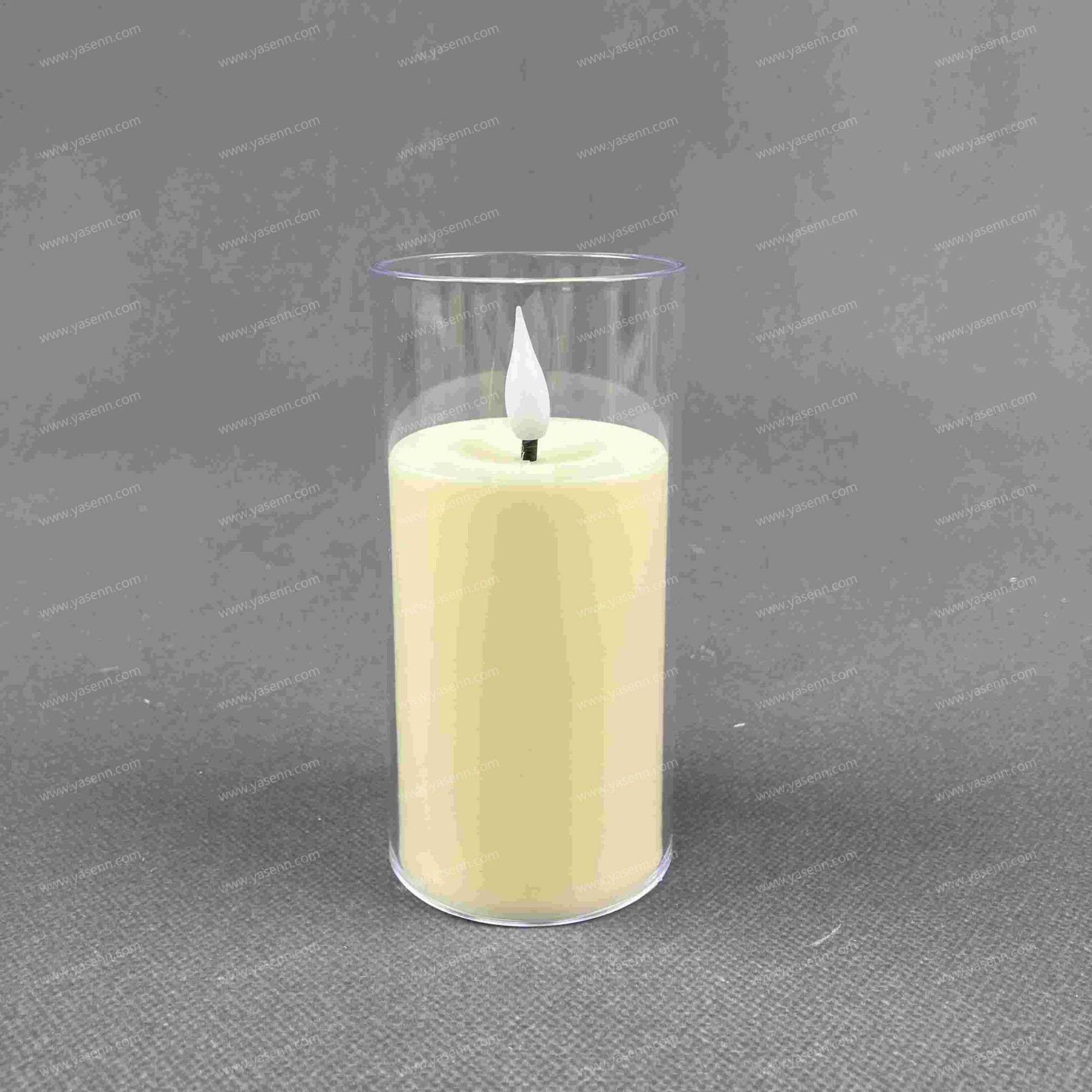 5.5x11.3CM Simulated Glass Bullet Head Candle Lamp YSC24072C