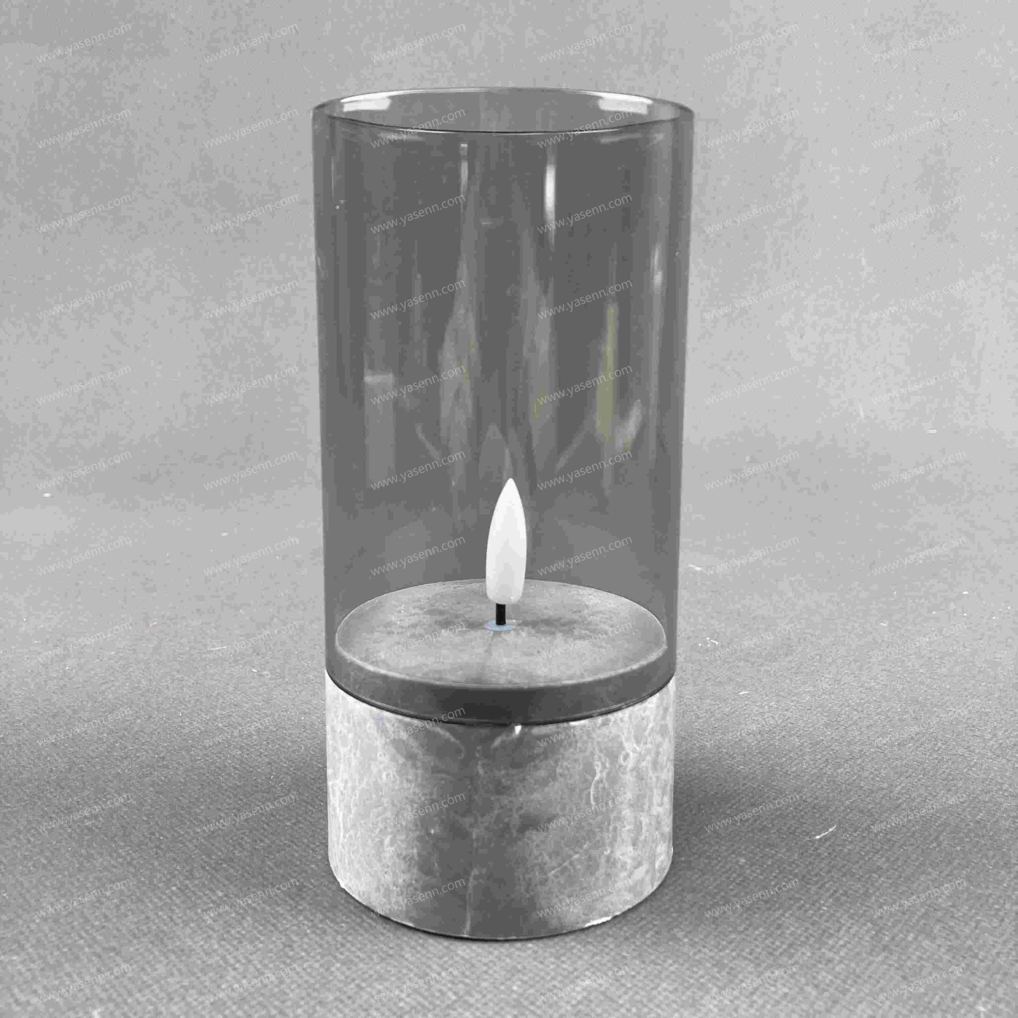 7.5x15CM Cement Candle Lamp YSC24073B