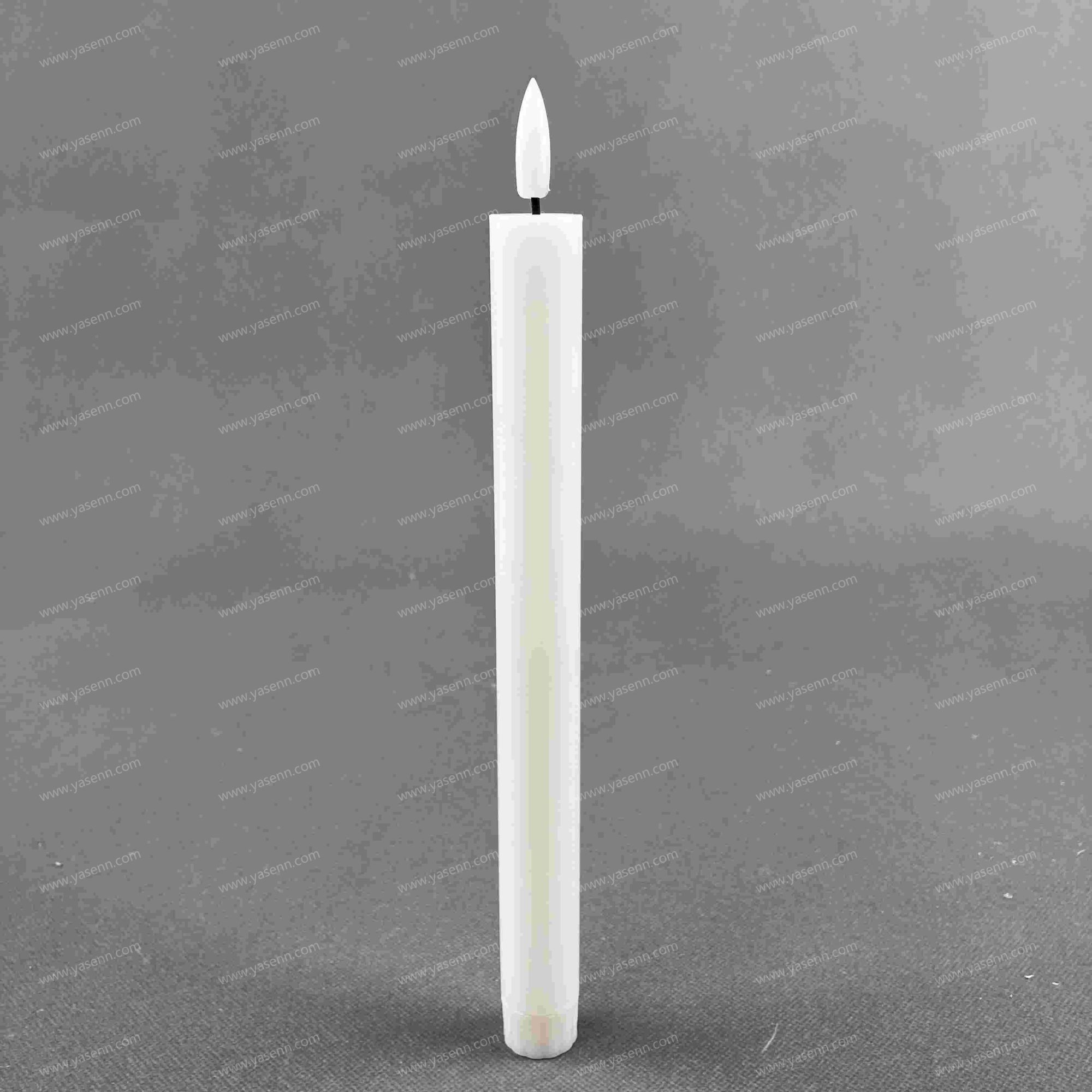 2.2x25.5CM Flat  Bullet Head Stick Candle YSC24076