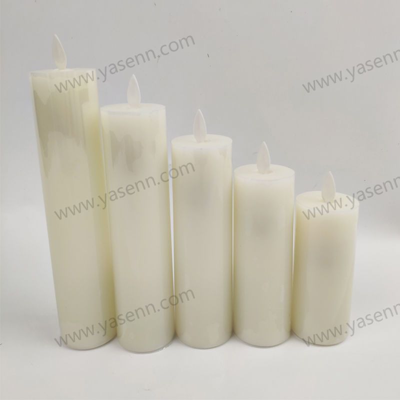 Set of five 5CM swinging wax candle lights YSC23015ABCDE
