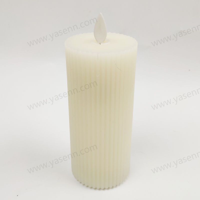 6x12.5CM Swinging candle light with a flat top and vertical stripes YSC23035D