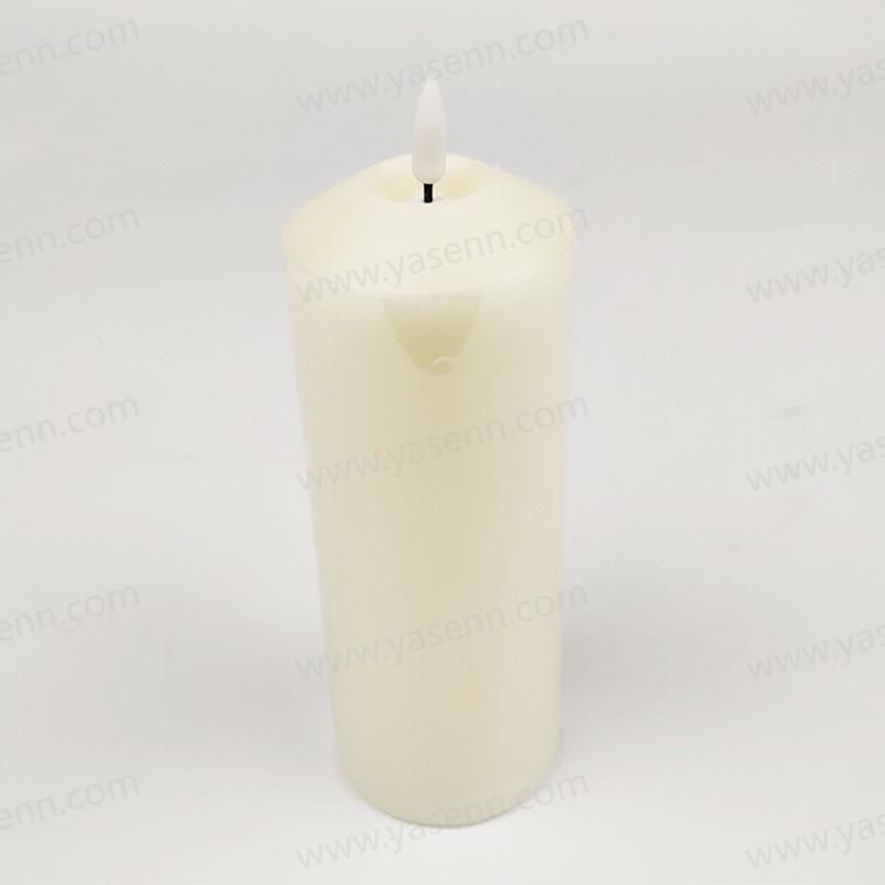 7.5X20cm inclined concave bullet Led Candle YSC23016A