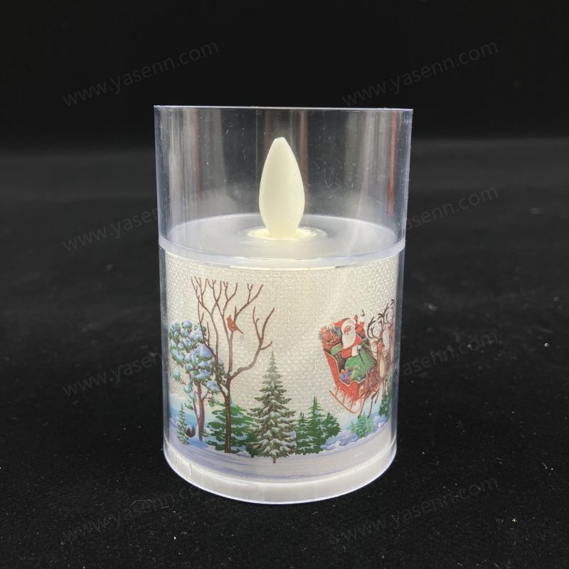 6x8CM flat swinging LED candle YSC24042