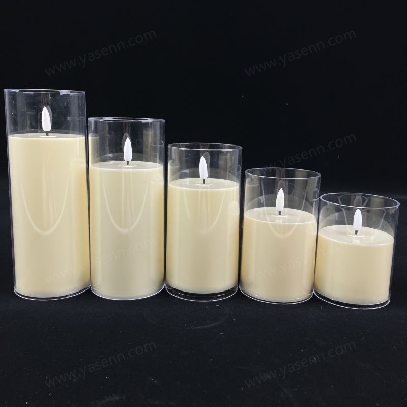 7.5CM simulation glass cover swing flame lamp five piece set YSC24043ABCDE