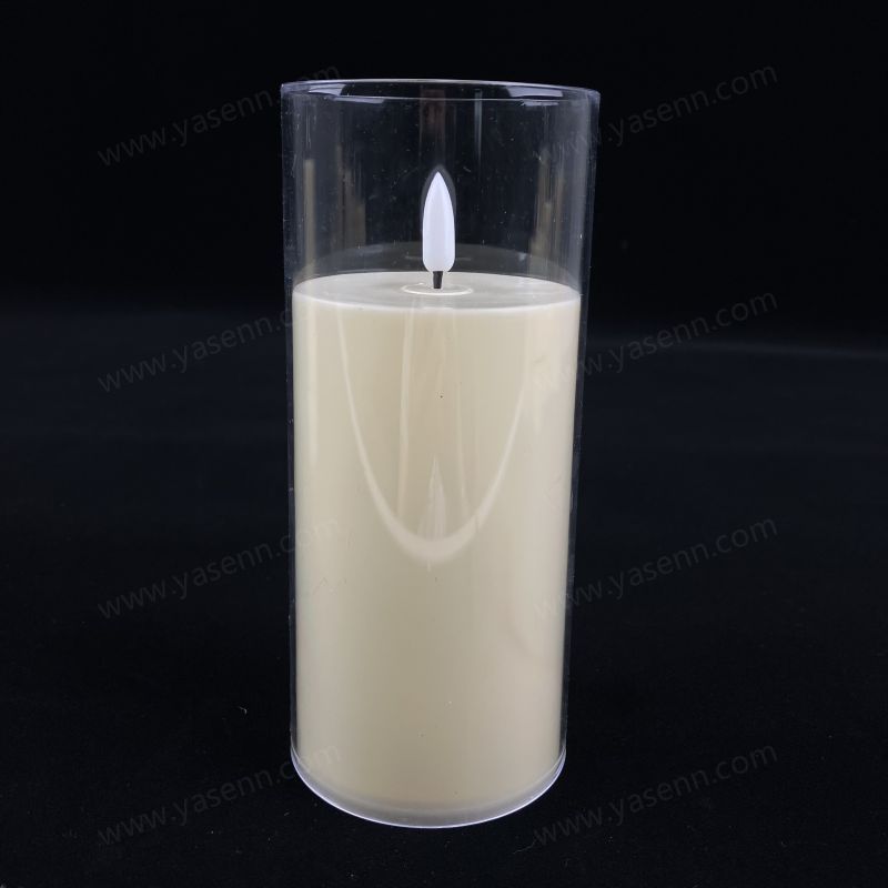 7.5x17.5CM simulated glass cover bullet LED candle YSC24044B