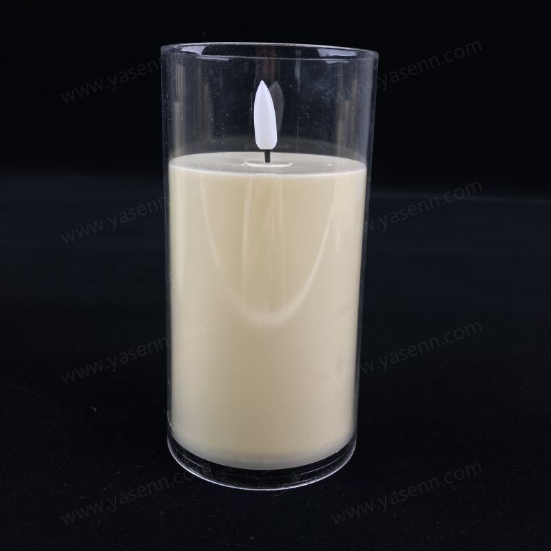 7.5x15CM simulated glass cover bullet LED candle YSC24044C