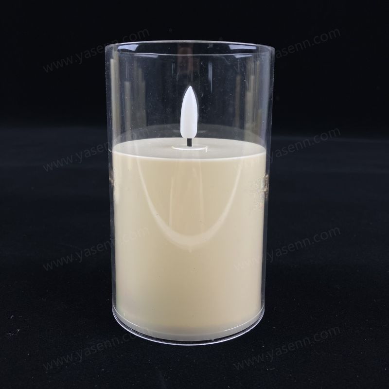 7.5x12.5CM simulated glass cover bullet LED candle YSC24044D 