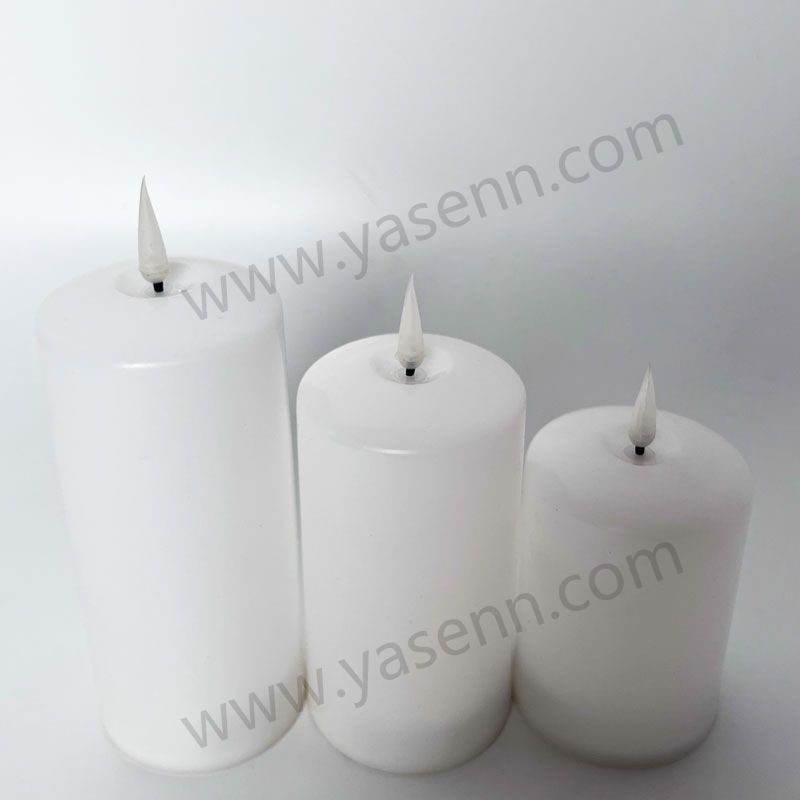 3"Thicker Convex Led Candle Set of 3 YSC20027BABC