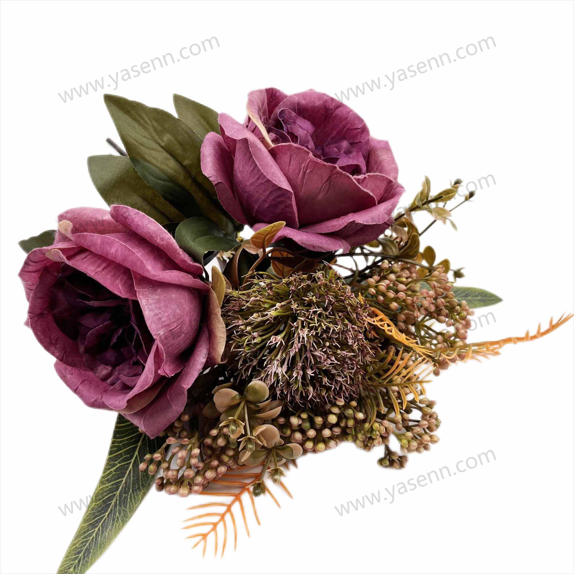 6 BRANCHES PEONY  bridal bouquet artificial flowers  YSB23179