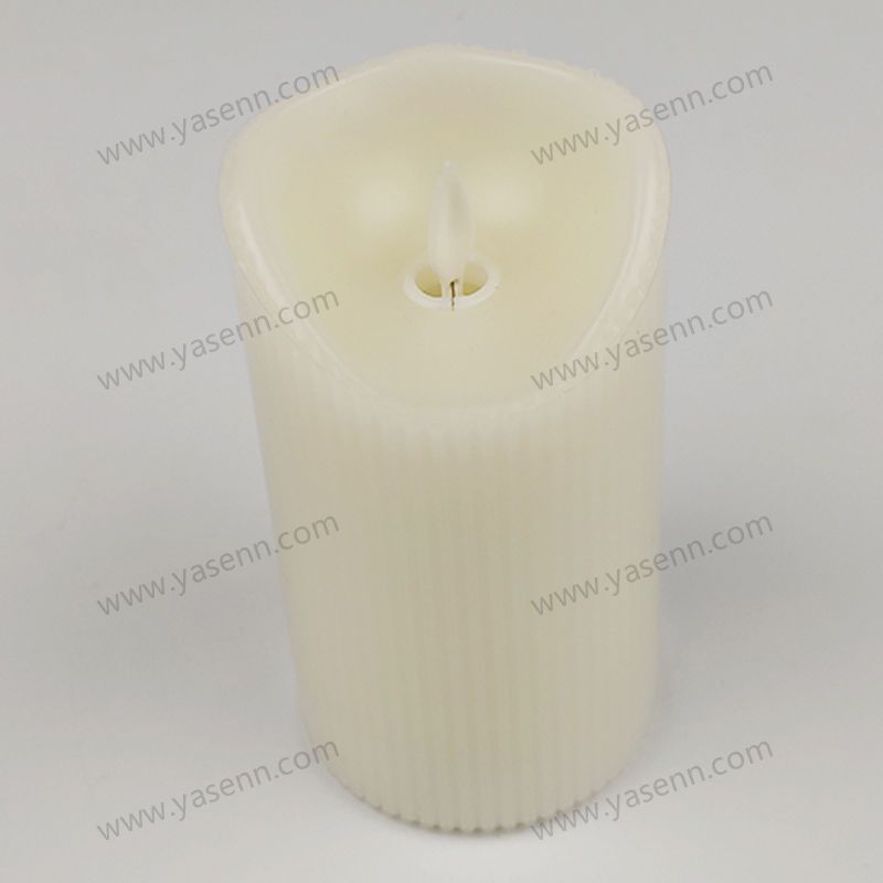 7.5X12.5cm WAX Vertical grain  Swing Oblique Led Candles YSC23041B