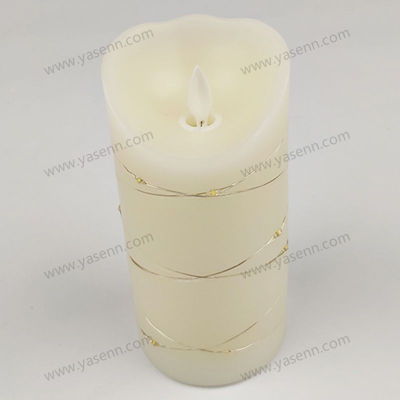 7.5X15CM WAX Swing Led Candles With Wire Led YSC23044A