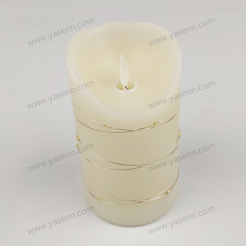 7.5X12.5CM WAX Swing Led Candles With Wire Led YSC23044B