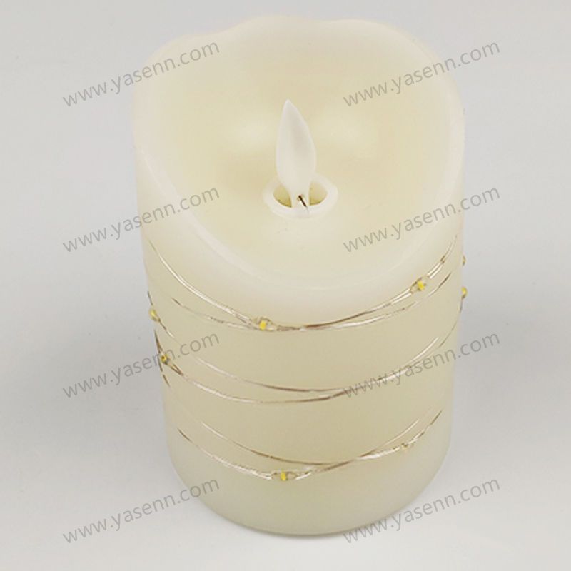 7.5X10CM WAX Swing Led Candles With Wire Led YSC23044C