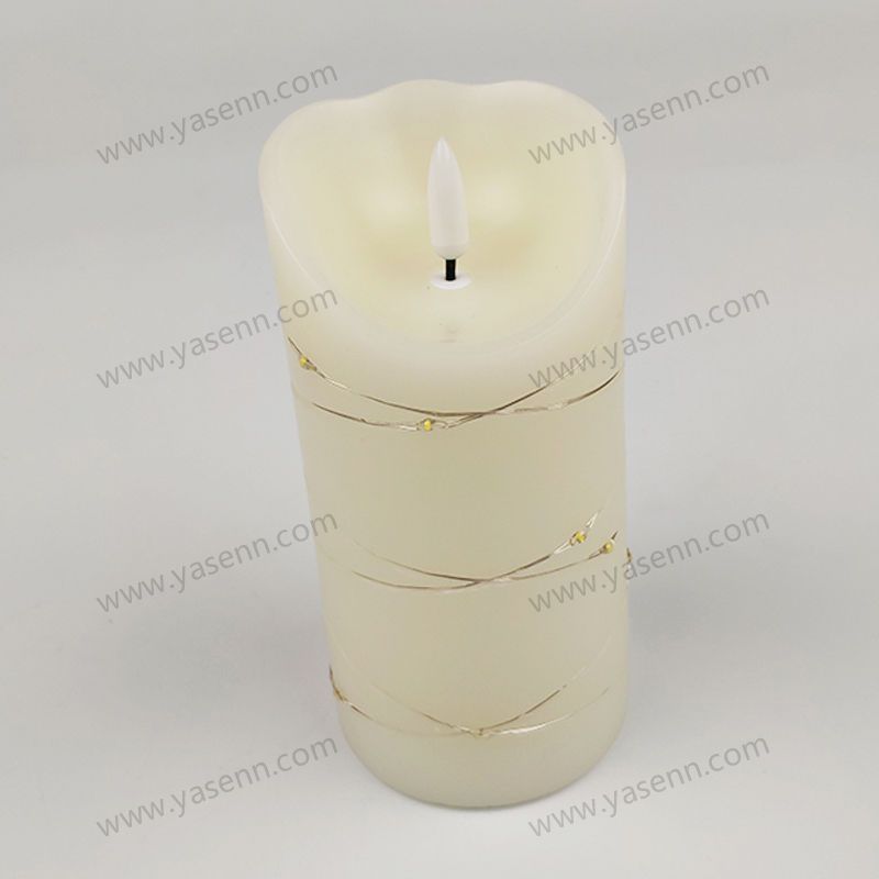 7.5X15CM WAX Bullet Led Candles With Wire Led YSC23045A
