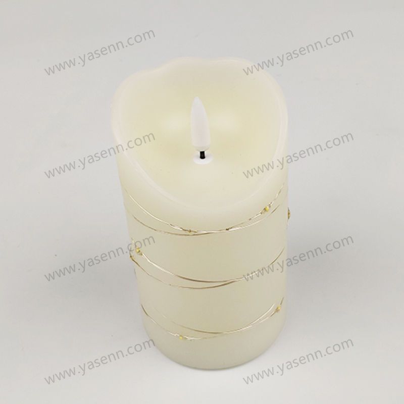 7.5X12.5CM WAX Bullet Led Candles With Wire Led YSC23045B