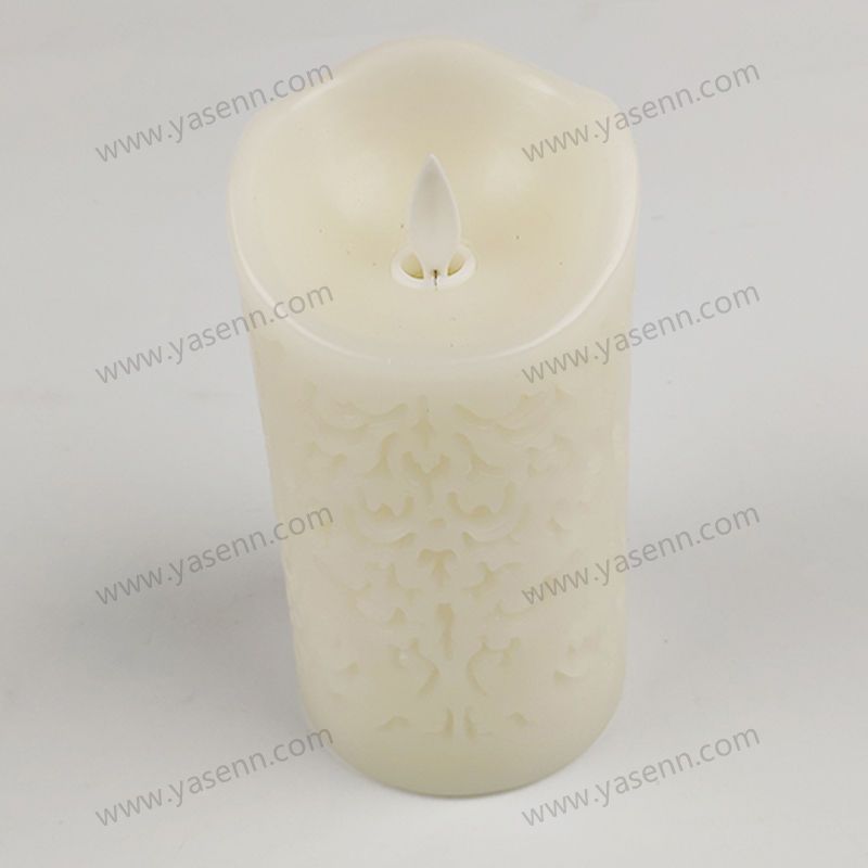 7.5x15CM carved candle light WAX LED Lamps YSC23069A