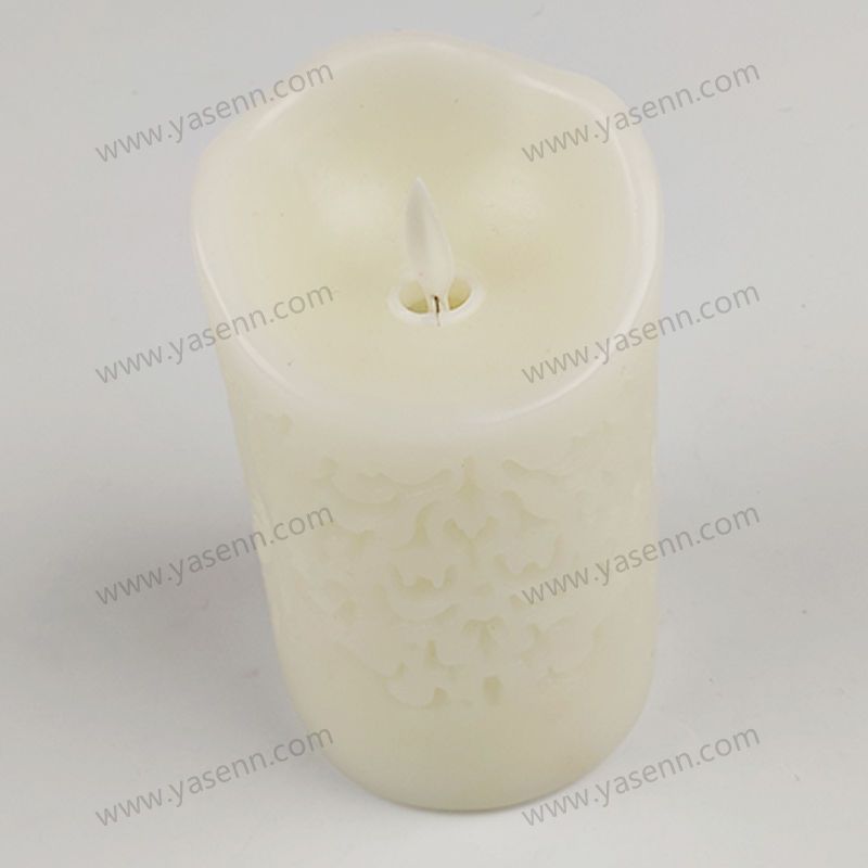 7.5x12.5CM carved candle light WAX LED Lamps YSC23069B