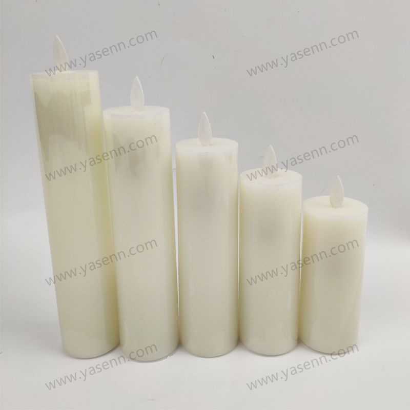 Set of five 5CM swinging wax candle lights YSC23015ABCDE