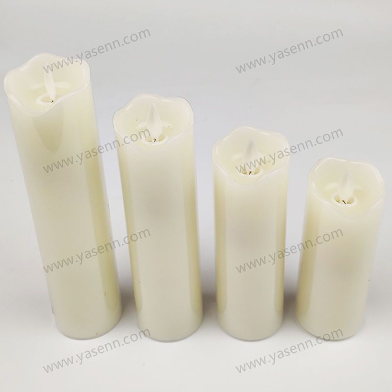 5CM WAX Wavy Swing Led Candles Set of 4 YSC23030ABCD