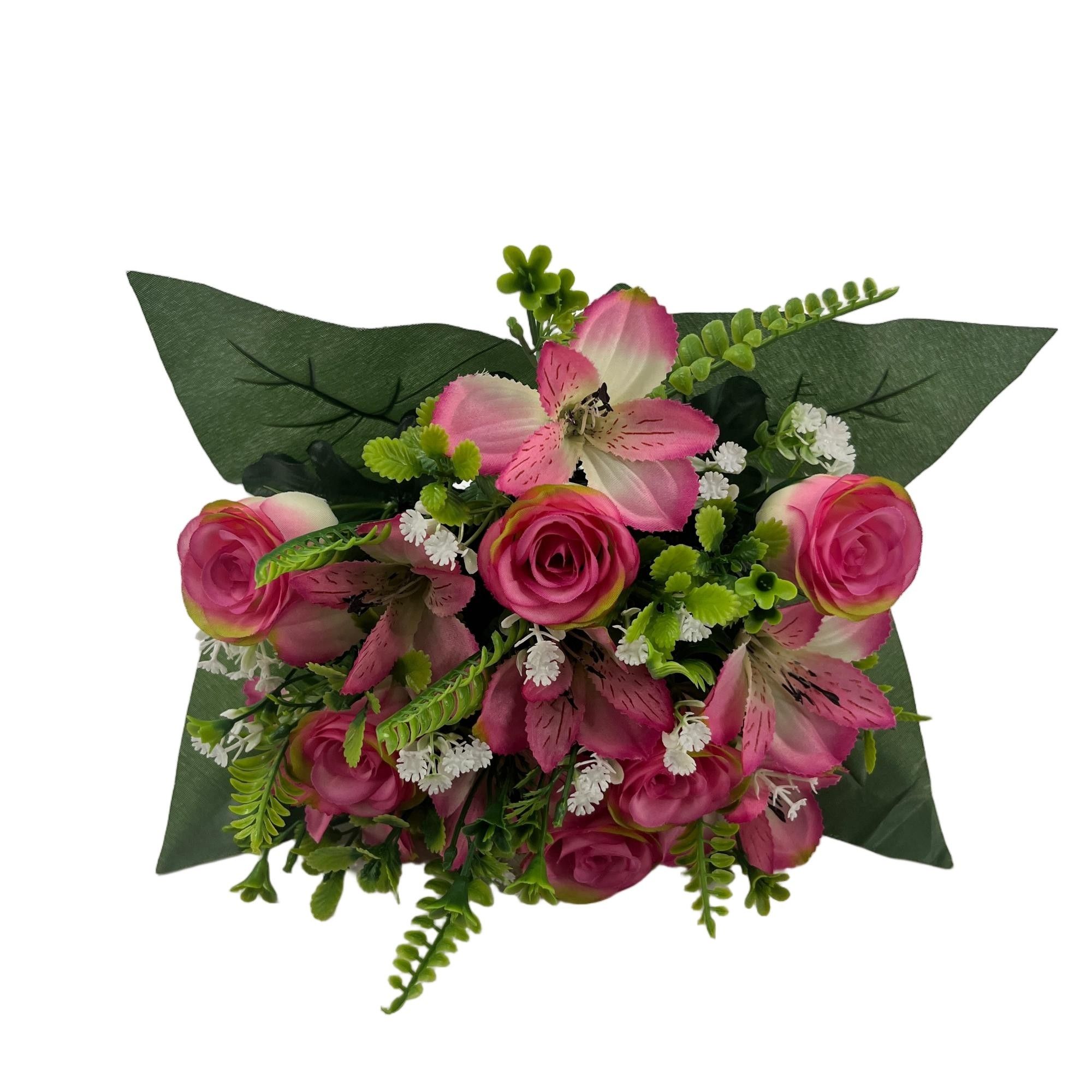Artificial Rose Bouquet 32cm Tall 13 Branches  YSB25205