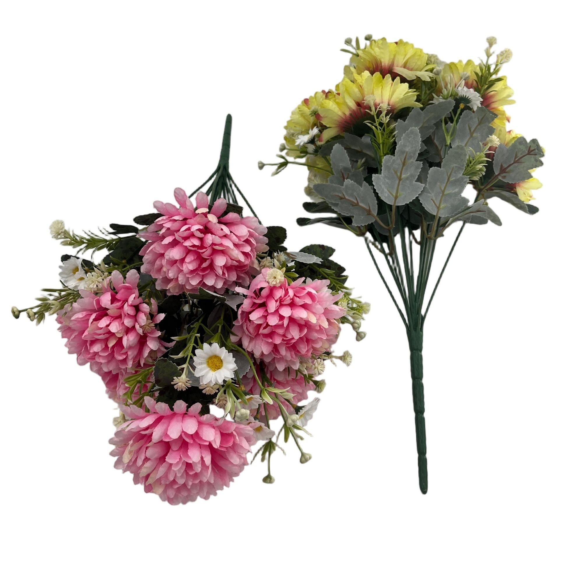 Artificial Chrysanthemum Bouquet 50cm Tall  YSB25159