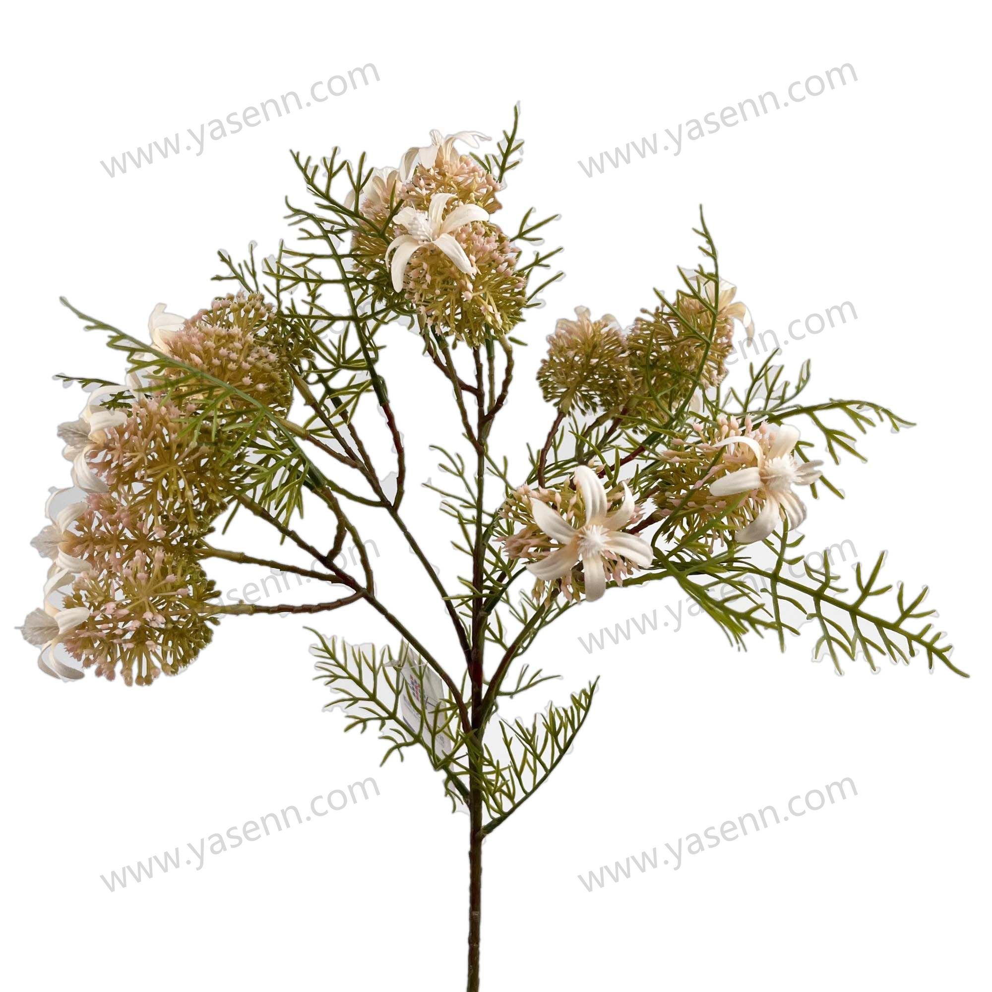 YSF19071 plastic with 5 branches/artificial flower